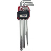 Ключи HD-0506 шестигр.9шт.н-р 1,5-10мм с шаром удлиненные "H-D"