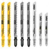 Набор пилок для электролобзика (15шт) универсальный Deli DH-QJT015-EH1 (по металлу 12TPI - 2шт + 21T