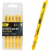 Пилки для электролобзика (15шт) по дереву Deli DH-QJT015-ED1 тип T111C, 8TPI, 74мм