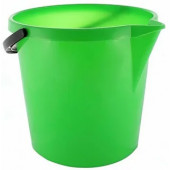 Ведро полипропилен, 12 л, с носиком, зеленое, арт. 400-201