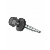 Блистер Саморез кровельн 5,5х19 (МЕТАЛЛ) 7024 (графит) уп 25шт №2
