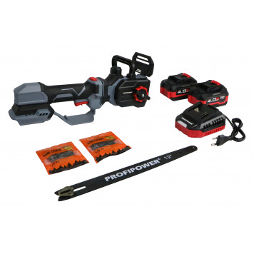 Пила аккумуляторная цепная E0285 PL-12 с телескопической штангой PROFIPOWER-2