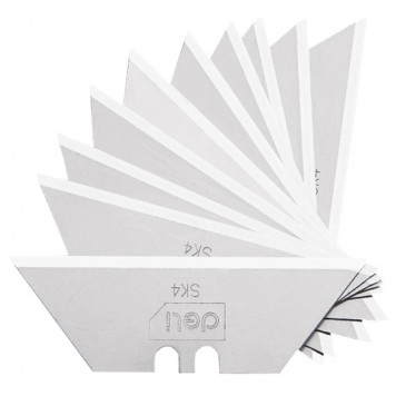 Лезвие DL-DP30 трапецевидные для ножа 10 шт, 60х19х0,6 мм Deli