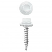 Блистер Саморез кровельн 5,5х19 (МЕТАЛЛ) 9003 белый уп25шт №2