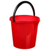 Ведро полипропилен, 12 л, с носиком, красное,  арт. 400-202