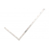 Угольник DL7150 двусторонний цельнометаллич. 250х500мм, нержавеющая сталь Deli