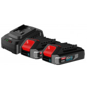 Набор DE-CM20A2E аккумулятор и зарядное устройство (2АКБ 20V 2А*ч + ЗУ 2A, 20V) Deli