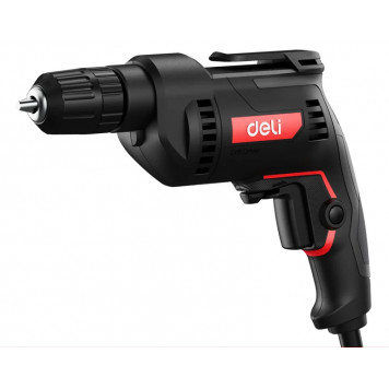 Дрель DE-DZ10-1E сетевая (500Вт, 10мм, 3300об/мин, картон) Deli Дрель DE-DZ10-1E сетевая (500Вт, 10мм, 3300об/мин, картон) Deli