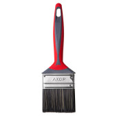 Кисть для водных красок, 70х12, двухкомп. ручка, нерж. сталь, Профи