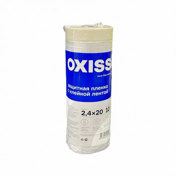 Пленка 2,4мх/20м защитная строительная с клейкой лентой OXISS