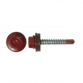 Блистер Саморез кровельн    (ДЕРЕВО) 3003 (красн) 4.8х35 уп 20шт №2