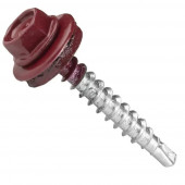 Блистер Саморез кровельн    (ДЕРЕВО) 3005 (вишня) 4.8х35 уп 20шт №2