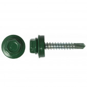 Блистер Саморез кровельн 5,5х19  (МЕТАЛЛ) 6002 (зел) уп 25шт №2