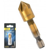 Зенковка DH-DJZ002-E конусная под М6 по металлу/дереву/пластику 12,4мм, сталь HSS, угол заточки Deli