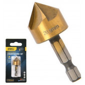 Зенковка DH-DJZ003-E конусная под М10 по металлу/дереву/пластику 20,5мм, сталь HSS, угол заточки Del