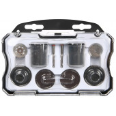 Н-р насадок д/гравера (90 шт) DH-ZMT03-EH1 хвостовик 3,2мм, пласт. Кейс Deli