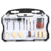 Н-р насадок д/гравера (20 шт) DH-ZMT02-EH1 хвостовик 3,2мм, пласт. Кейс Deli