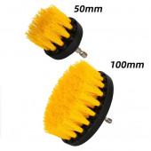 Щётки набор нейлоновые для дрели (2 предмета) DH-QJS01-EH1 хвостовик 6,35  Deli