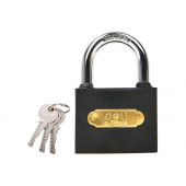 Замок DL508909 навесной стальной, 75мм Deli