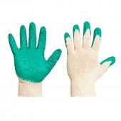 Перчатки Х/Б с 1-ым латексным покрытием ЛЮКС уп10шт