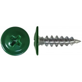 Саморез с прессшайб  остр 4,2х19 цвет 6005(ТЕМНО-ЗЕЛЕН) уп1000шт