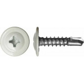 Саморез с прессшайб со  сверл 4,2х19 цвет 9003(БЕЛЫЙ) уп1000шт