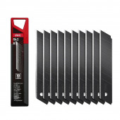 Лезвие 18мм для ножа ЧЁРНЫЕ DL-DP187H 10шт Deli