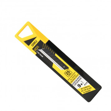 Лезвие 25мм для ножа ЧЁРНЫЕ DL-DP252 10шт Deli