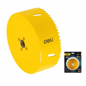 Коронка биметаллическая 114мм макс глубина сверления 38мм, шаг зубьев 4-6м DH-SKK114-E1 Deli