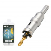 Коронка по металлу твердоспл. с центрир. сверлом 20мм шестигр. Хвост DH-TCT020-E1 Deli