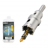 Коронка по металлу твердоспл. с центрир. сверлом 27мм шестигр. Хвост DH-TCT027-E1 Deli