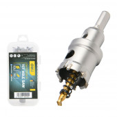 Коронка по металлу твердоспл. с центрир. сверлом 28мм шестигр. Хвост DH-TCT028-E1 Deli