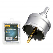 Коронка по металлу твердоспл. с центрир. сверлом 53мм шестигр. Хвост DH-TCT053-E1 Deli