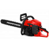 Бензиновая пила PROFIPOWER ПБ-52B с электростартером (52см³, 45см, 72звенья, 1.5мм, Li-ion-1шт, 2.0А