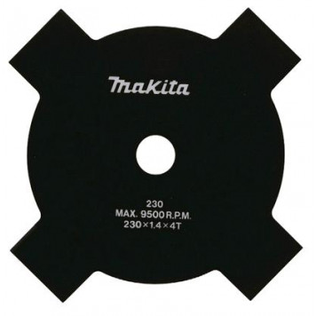 Нож B-14124 для газонокосилки 4 зубьев, 255 мм MAKITA