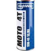 Масло моторное HighWay 4T 1.0л полусинтетическое (синее) 10W40