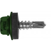 Саморез кровельный ТМ HARDWEX HWX2-W-P5-4.8 х 35 мм., №1, ЦИНК, RAL 6002 (250)