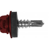 Саморез кровельный ТМ HARDWEX HWX7-W-P9-5.5 х 19 мм., №3, ЦИНК, RAL 3011 (250)