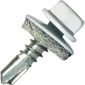 Саморез кровельный ТМ HARDWEX HWX7-W-P9-5.5 х 19 мм., №3, ЦИНК, RAL 9003 (250)