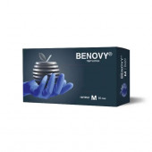 Перчатки SF2113U5 нитриловые размер XL синие уп 50пар BENOVY Nitrile TrueColor Light