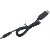 Кабель USB преобразователь повышающий напряжение 5В в 6В/9В/12В 1А для роутера DC5521