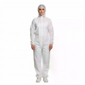 Комбинезон (костюм) защитный XXL 185 см, с капюшоном, на молнии, спанбонд