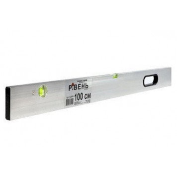Рейка 100 см Ривень-Профи с уровнем и РУЧКОЙ Рейка 100 см Ривень-Профи с уровнем и РУЧКОЙ