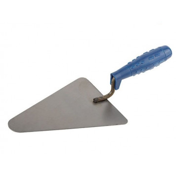 Мастерок СЕРЫЙ треугольный пластиковая ручка КБ