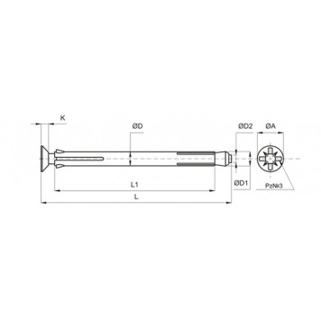 Рамный анкер (дюбель) 10х52 мм, уп 150шт.-1