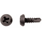 Саморез "блоха" 3.5х11 мм черный со сверлом, уп 1000шт.