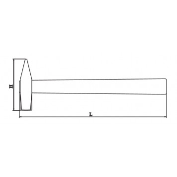 Молоток 0,4 кг с деревянной ручкой НИЗ-1