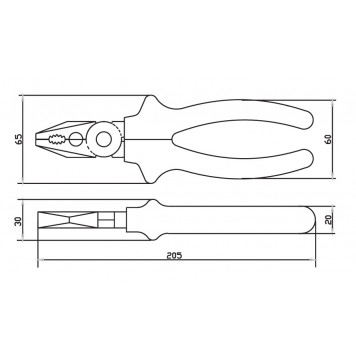 Плоскогубцы комбинированные, диэлектрические до 1000 В, 200 мм НИЗ-1