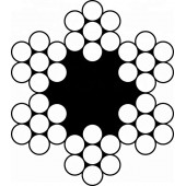 Трос DIN 3055 оцинкованный 6 мм, 100 м (бухта)