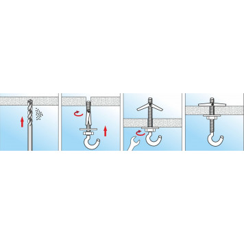 Складной пружин дюбель М5х95 мм, уп 50шт.-2